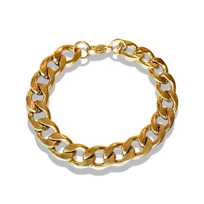 PULSERA CHATA GRUMET AC DORADO